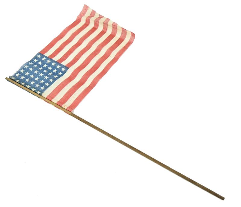 US WW2 48 Star Stars & Stripes National Flag with Pole