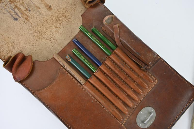 German WH Officer Mapcase I.R. 76 with content