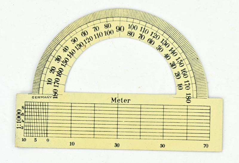 German WH Mapcase Measurement Tool