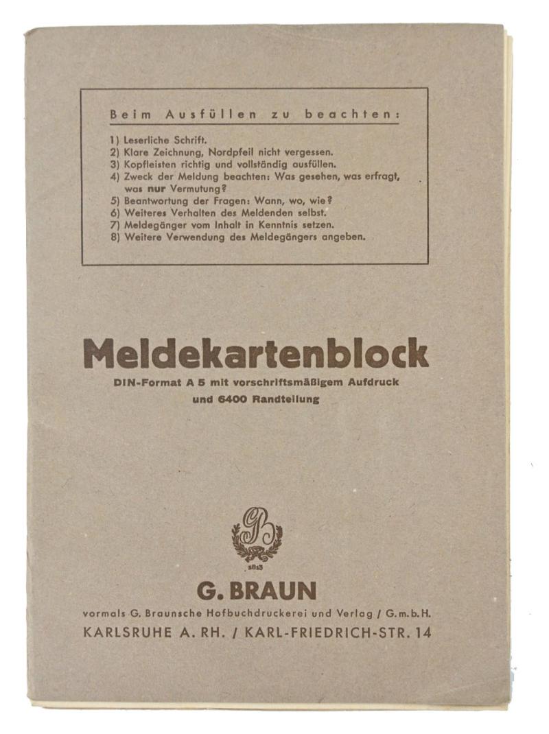 German WH Mapcase Notebook