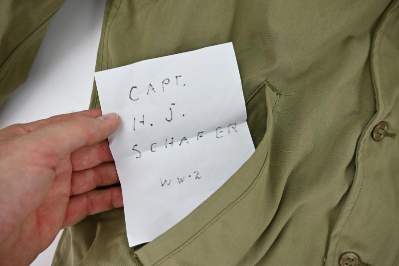 US WW2 Named M41 Field Jacket 'HJ Schafer'