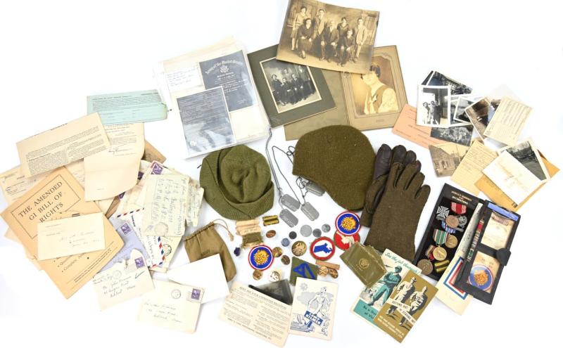 US WW2 Grouping of 424th Infantry Regiment Corporal John F. Roverano