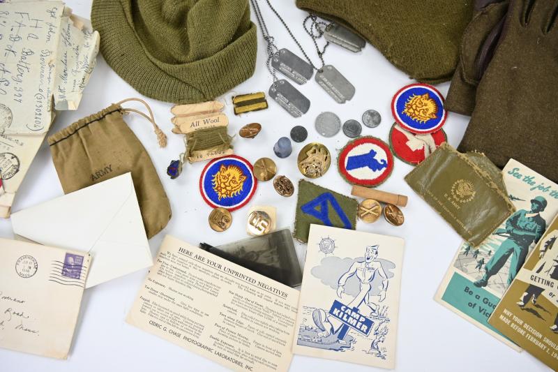 US WW2 Grouping of 424th Infantry Regiment Corporal John F. Roverano