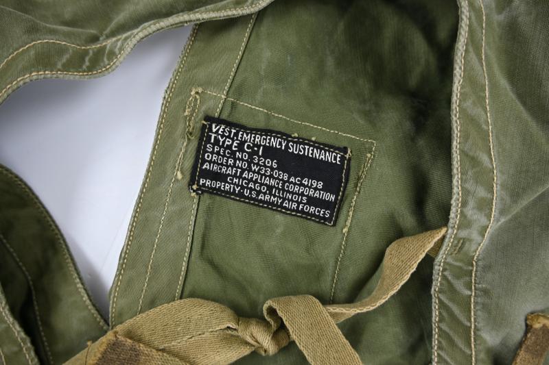 USAAF WW2 C-1 Emergency Sustenance Vest