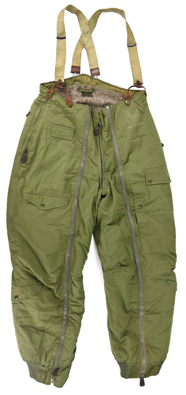 USAAF WW2 Winter Flying Trousers Type A-11 with Suspenders