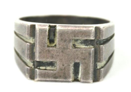 German Early NSDAP Support Silver Ring