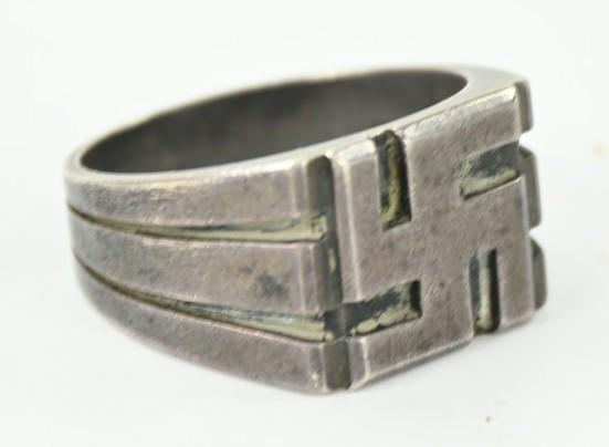 German Early NSDAP Support Silver Ring