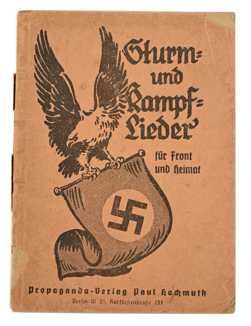 German NSDAP Songbook 'Sturm-und Kampflieder'