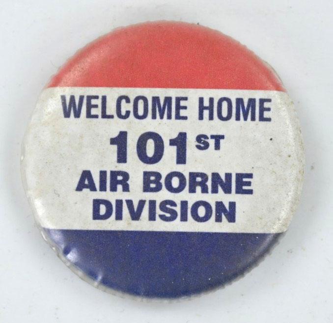 US WW2 101st Airborne Division Welcome Home Button