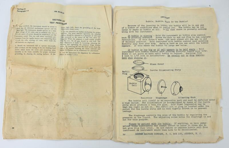 USAAF WW2 A-10A Sextant in original case