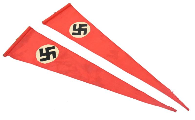 German NSDAP Third Reich Pennant Set