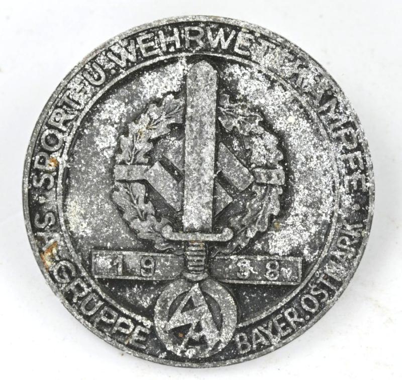 German SA Sport- u. Wehrwettkampfe 1938 SA Gruppe Bayer. Ostmark