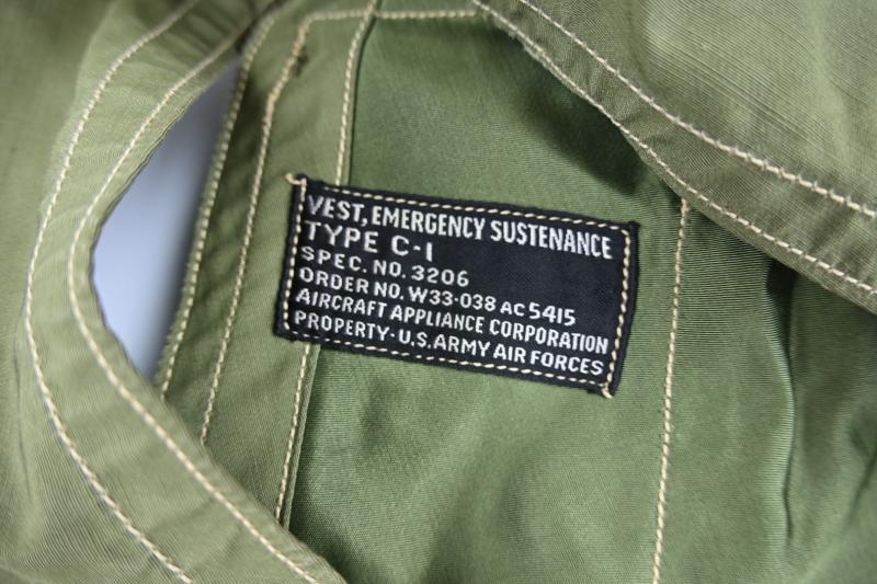 USAAF WW2 C-1 Emergency Sustenance Vest