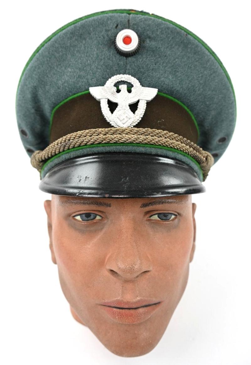 German 'Schutzpolizei' Officers Visor Cap
