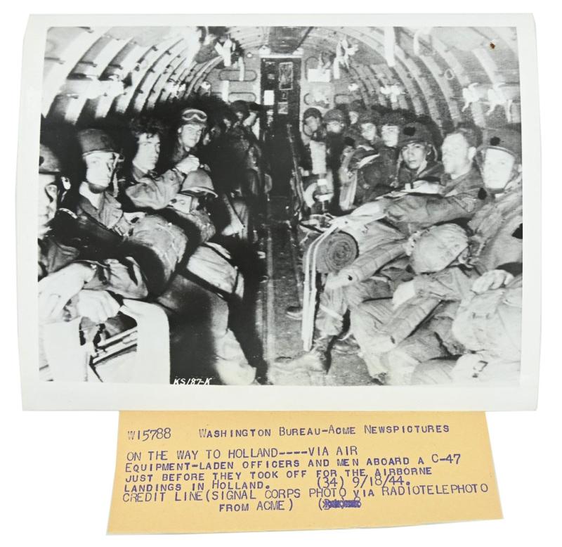 US Airborne WW2 Press Photo 'Market Garden'