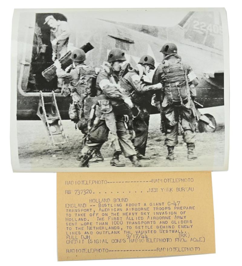 US WW2 Press Photo 'Market Garden'