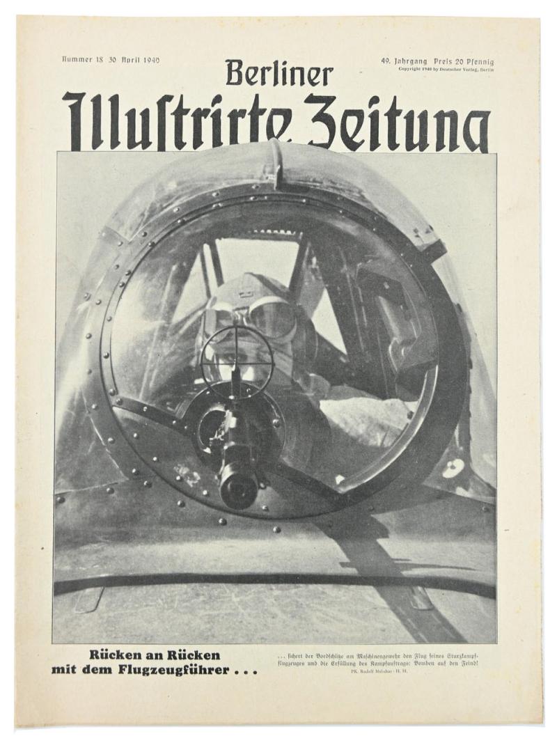 German Berliner Illustrierte Zeitung Newspaper April 1940