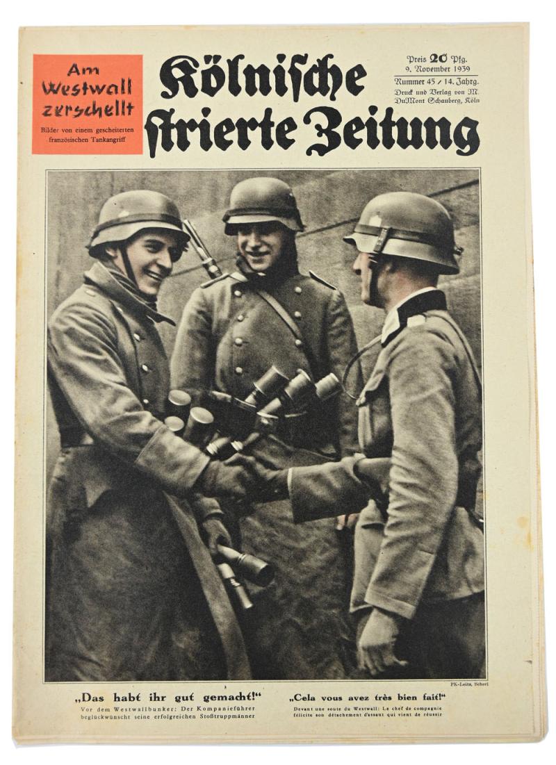 German Magazine kölnische illustrierte zeitung November 1939