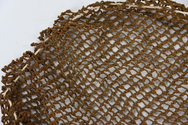 US WW2 British Made Brown M1 Helmet Net