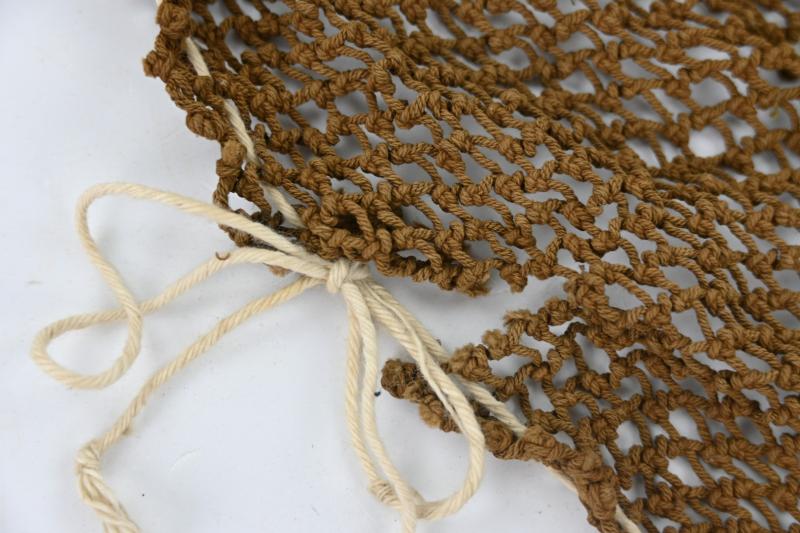 US WW2 British Made Brown M1 Helmet Net