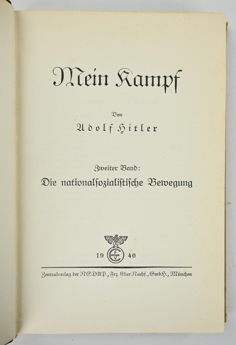 German Adolf Hitler Mein Kampf Book Set 1940