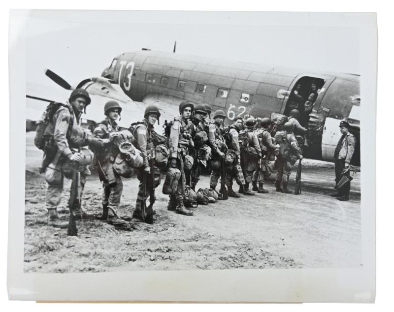 US WW2 82nd Airborne Press Photo 'Market Garden'