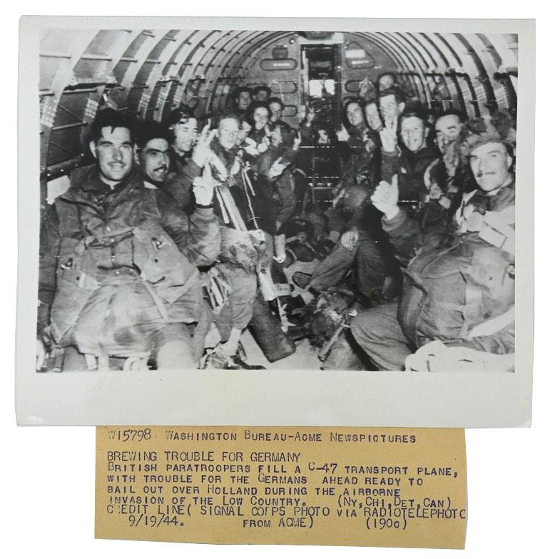 British Airborne WW2 Press Photo 'Market Garden'