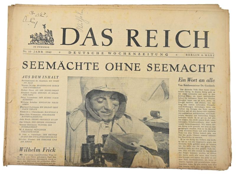 German Newspaper “Das Reich” March 1942