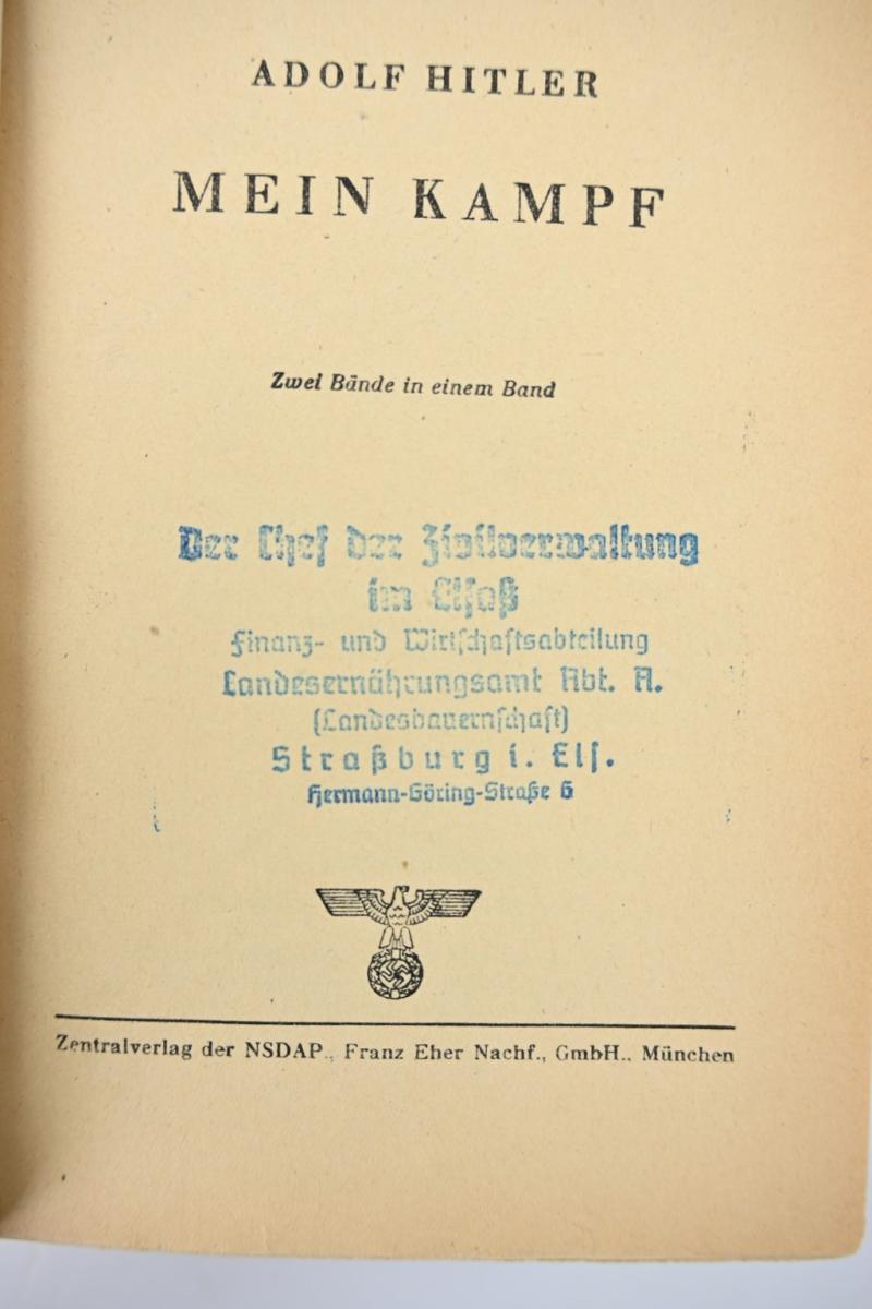 German Mein Kampf Special Edition 'Reichsstatthalter und Gauleiter der NSDAP' Robert Wagner