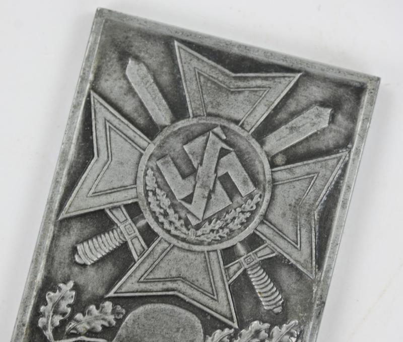 Dutch NSB Eastern Front Plaque 'Fallen Soldier'