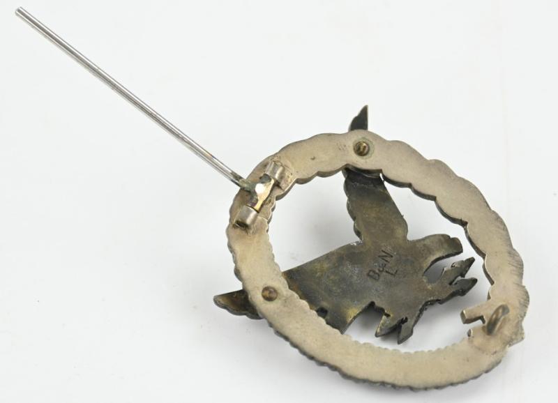 German LW Airgunner Badge with Lightning 'B&NL'