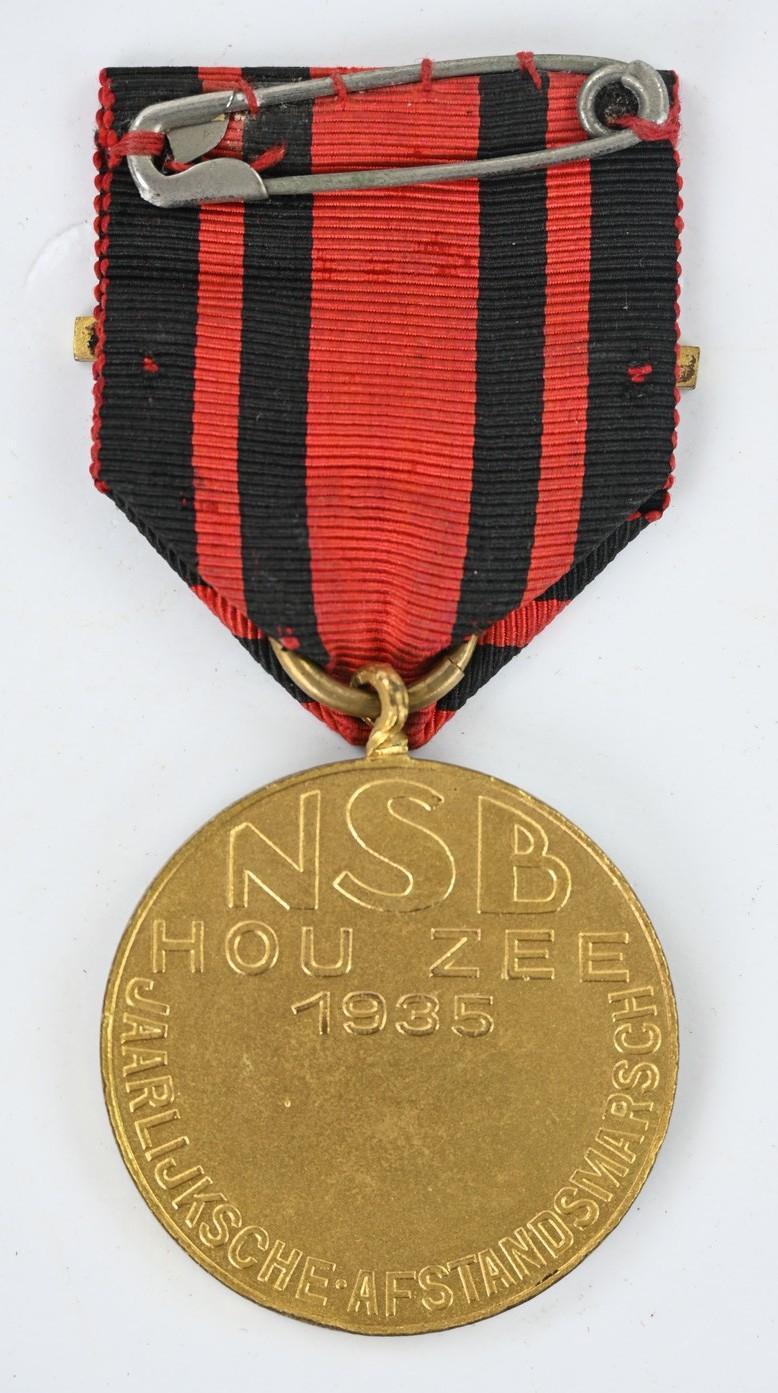 Dutch NSB Marsch Medal with Recurrence number