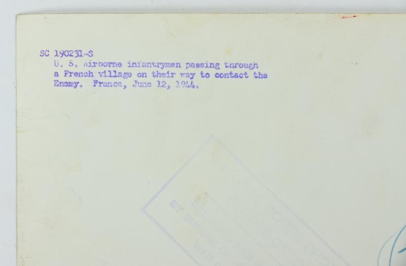 US WW2 82nd Airborne Division Picture 'St. Marie du Mont'