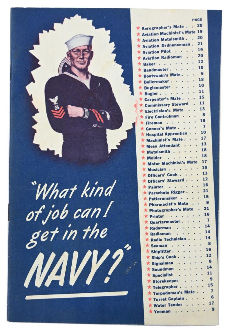 US Navy WW2 Recruitment Booklet